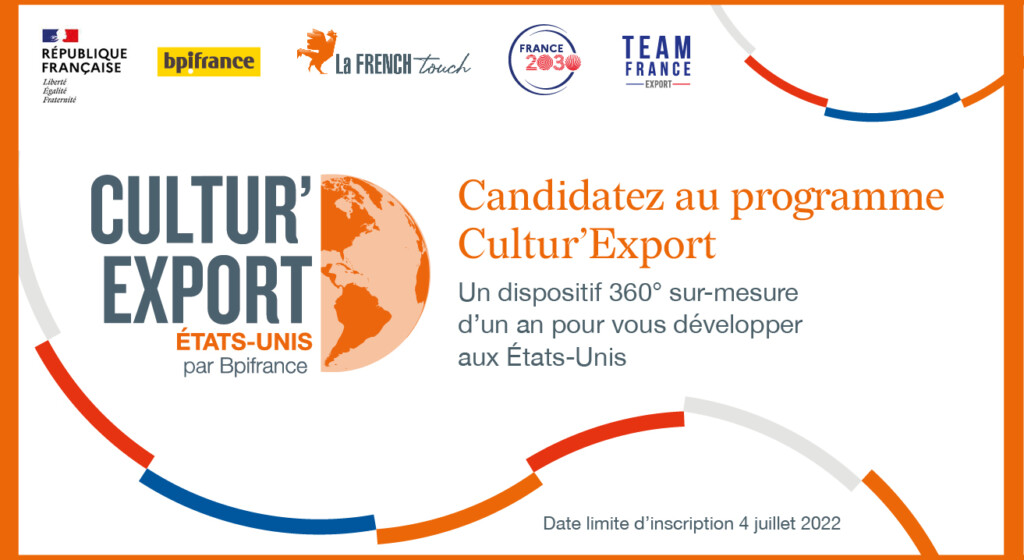 Candidatez au Programme Cultur’Export