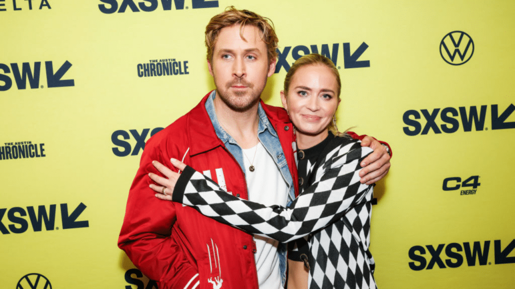 Ryan Gosling and Emily Blunt at the premiere of The Fall Guy at SXSW 2024