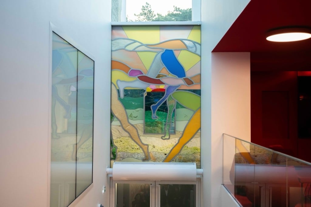 Aux Franciscaines, l’œuvre "Ceux qui traversent » de Clara Rivault (2026) © Naïade Plante